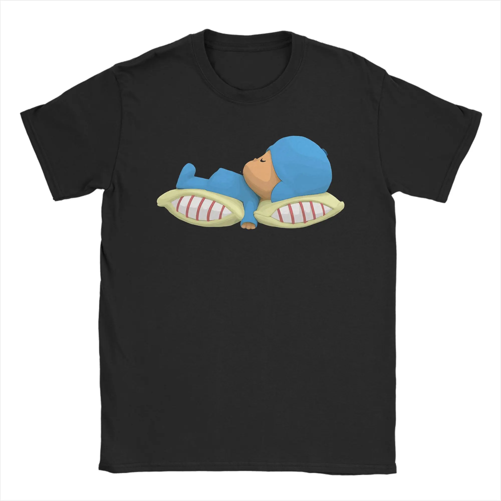 I love Pocoyoed and Friends  T Shirts Pure Cotton Vintage T-Shirt O Neck Tee Shirt Short Sleeve Clothing New Arrival