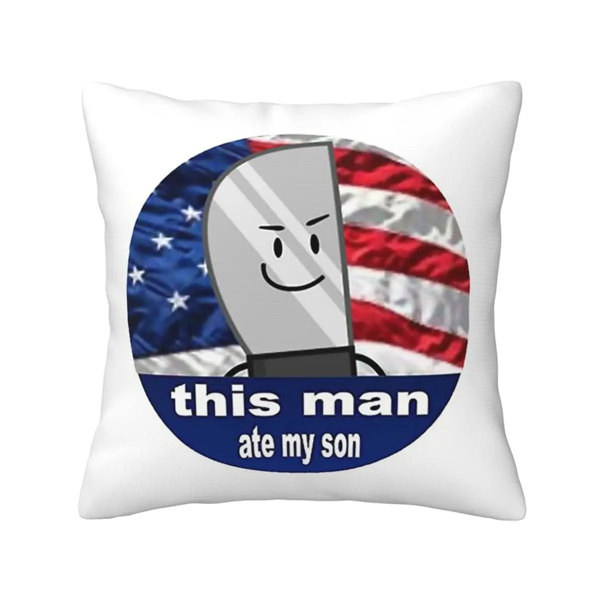 Inanimate Insanity Knife This Man Ate My So Square Pillowcase Pillow Cover Cushion Zip Decorative Throw Pillow for Home Car