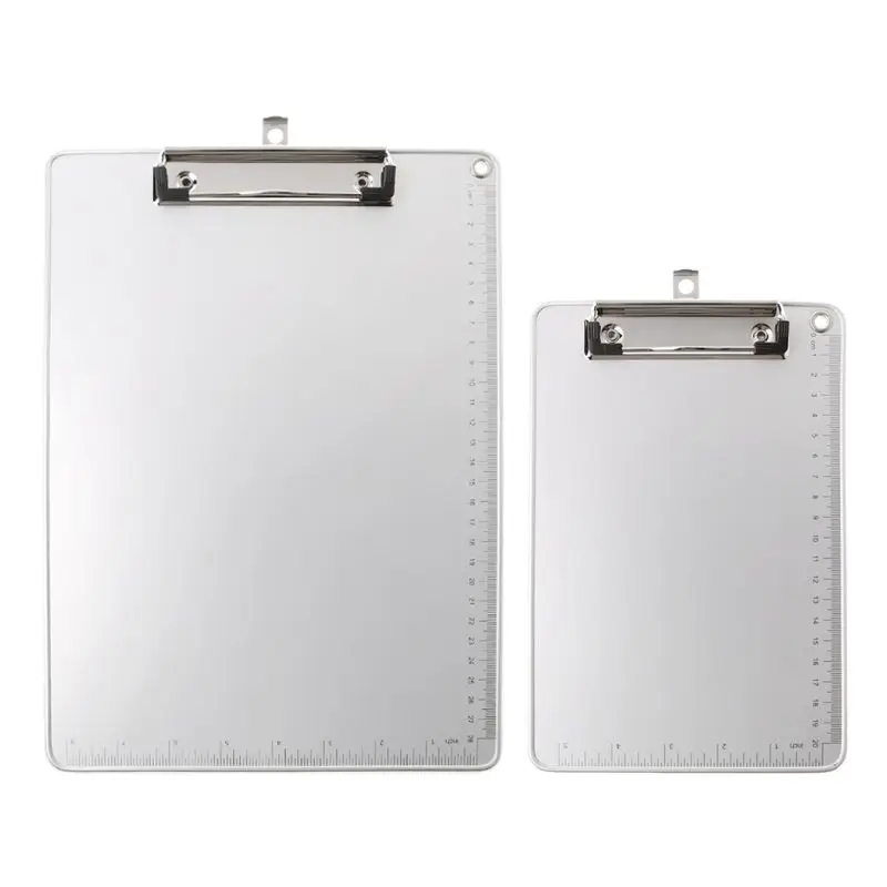 Portable Aluminum Alloy Writing Clip Board Antislip File Hardboard Paper H