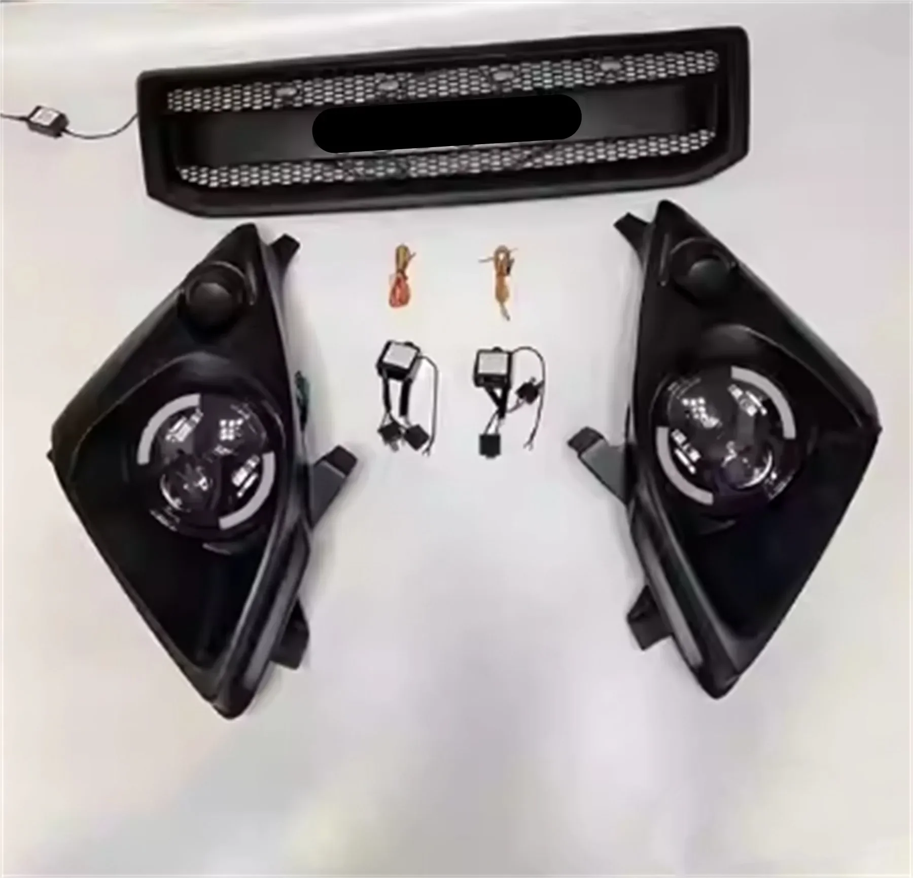 

Передняя фара автомобиля, решетка радиатора для Toyota Land Cruiser Prado lc120 03-09, модифицированный комплект
