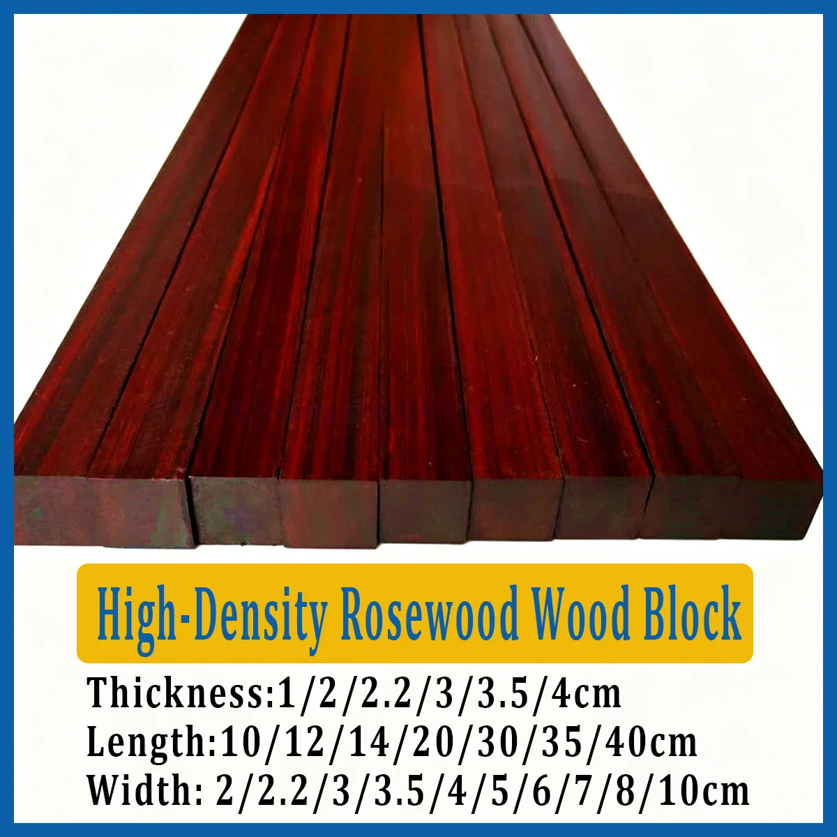 

High-Density Rosewood Wood Block, Handmade DIY Carving Raw Material, Handicraft Making Portable Wooden Craft Accessories