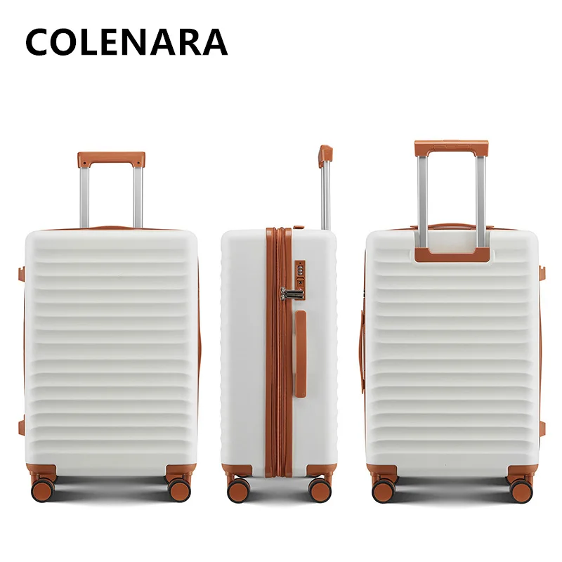 COLENARA Travel Suitcase Large-capacity Trolley Case Men's Boarding Box Three-piece Set of Women's Password Box Rolling Luggage