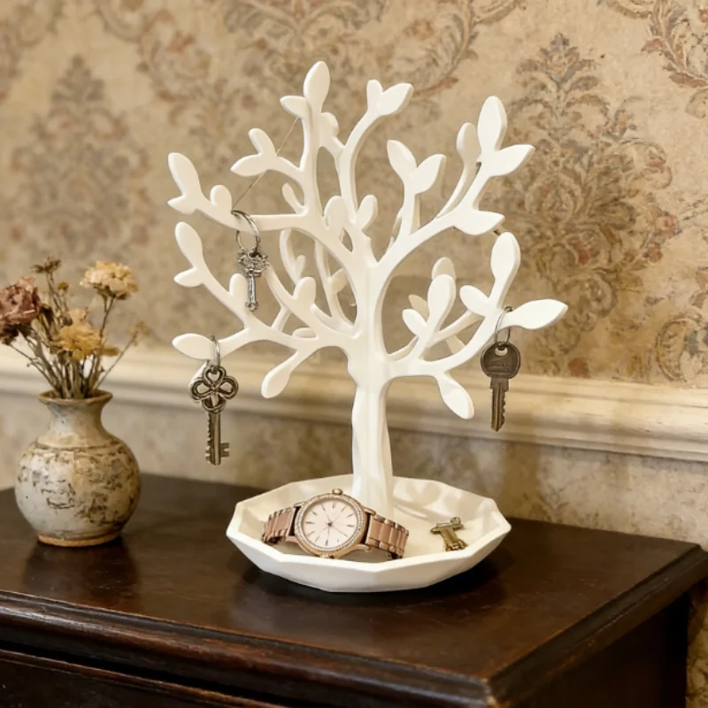 1Pcs Tree‑Shaped Jewelry Rack Stand Jewelry Tray Earrings Necklaces Rings Bracelet Watch Display Organizer Storage Holder Gifts