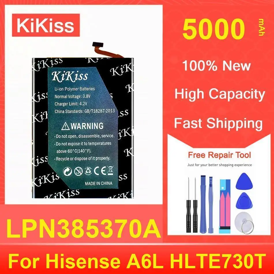 

Аккумулятор Kikiss 5000 мАч LPN385370A для Hisense A6L HLTE730T