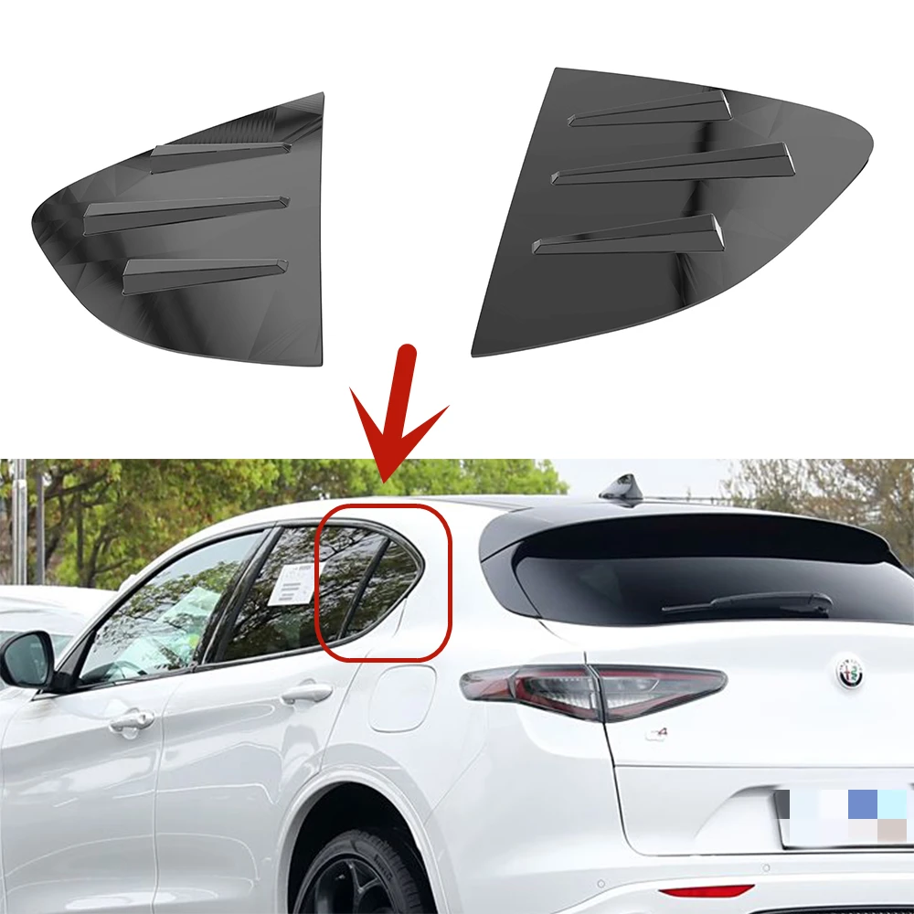 

Для Alfa Remeo Stelvio 2017-2024 года, комплект заднего кузова с жалюзи для окон, аксессуары