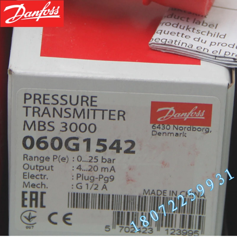 Danfoss druksensor danfoss0-10bar G1/2 spot