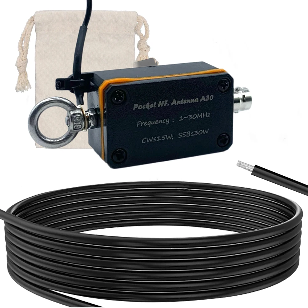 Карманная ВЧ-антенна 1-30 МГц Коротковолновая антенна Широкополосная антенна Коротковолновая антенна ВЧ