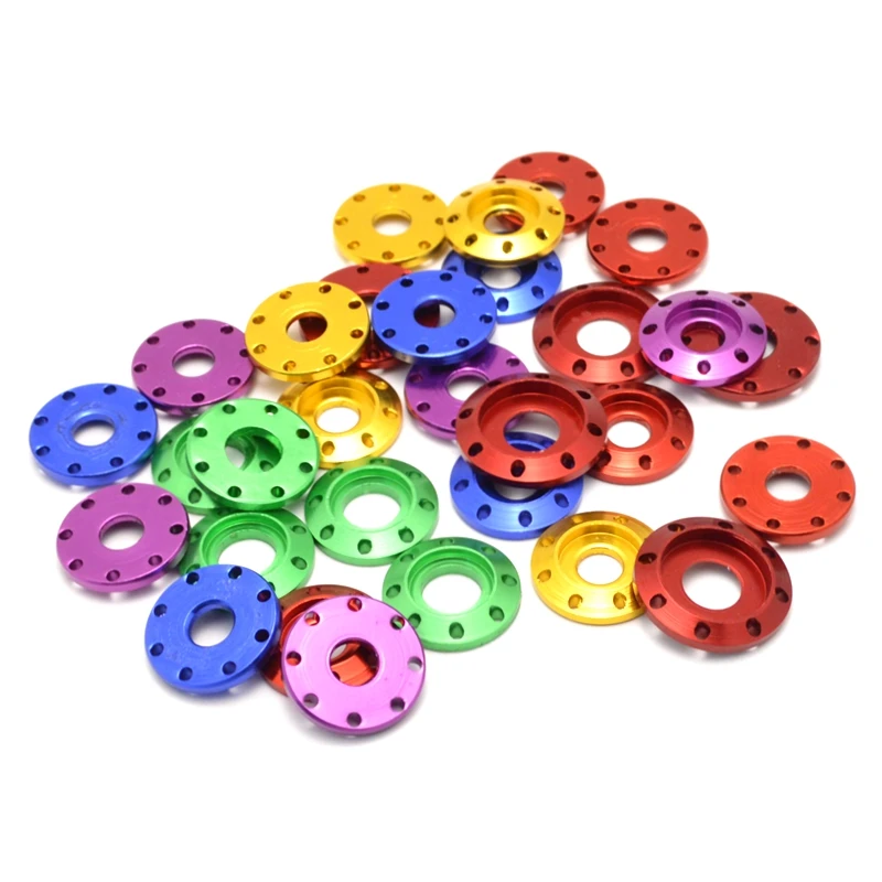 5 قطعة M6 M8 دراجة نارية المسمار غسالة الجوز شفة الوسادة رقم لوحة المسمار غسالة مناسبة لسيارات BMW ياماها KTM سوزوكي هوندا