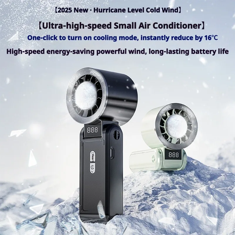 3600mAh pliable haute vitesse sac de glace ventilateur semi-conducteur réfrigération pliant cou ventilateurs été extérieur Usb Portable Mini