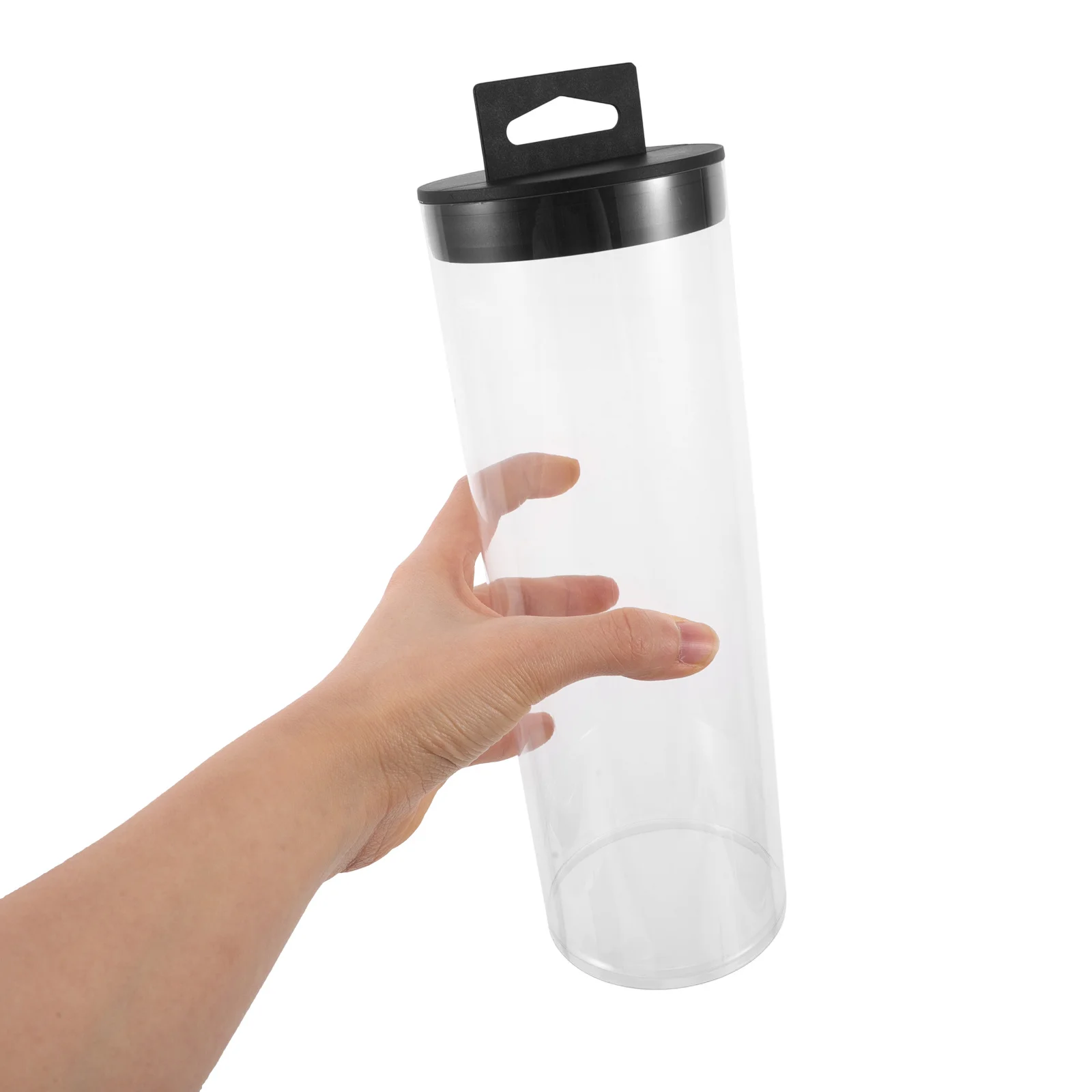 

Clear Cylinder Ball Storage Box for Tennis Pickleball Badminton Organizing and Displaying Balls Space Saving Transparent Tube