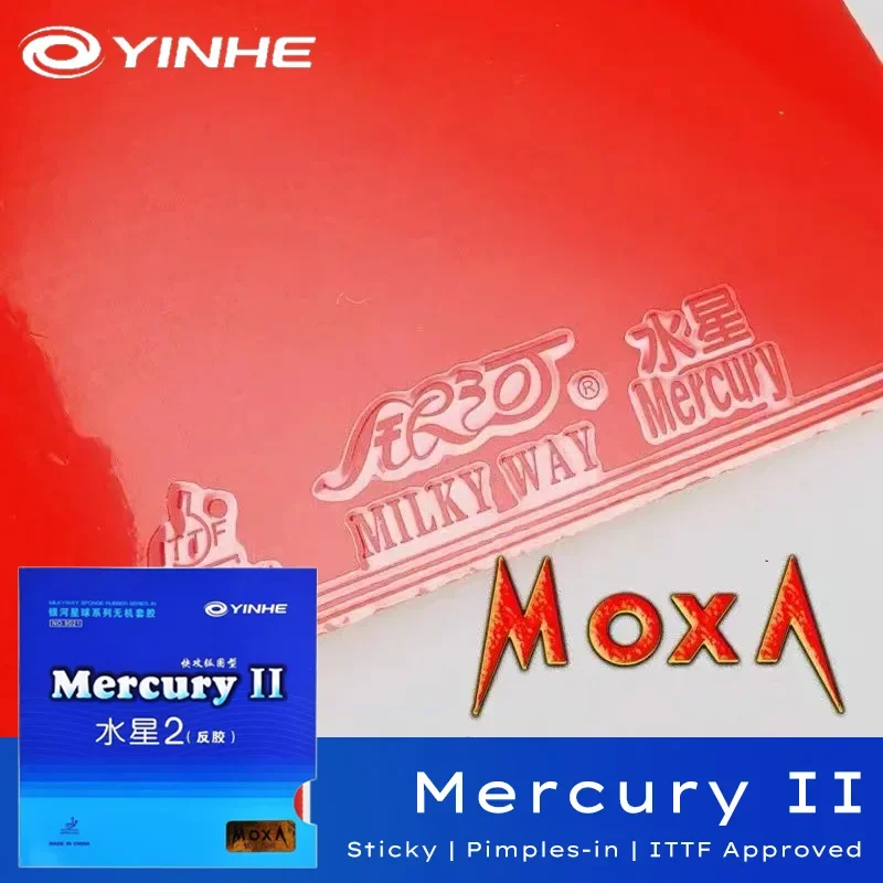 

Резиновая накладка для настольного тенниса YINHE Mercury 2, фиксатор в виде прыщей, профессиональная резина для пинг-понга для быстрой атаки с петлей, оригинал