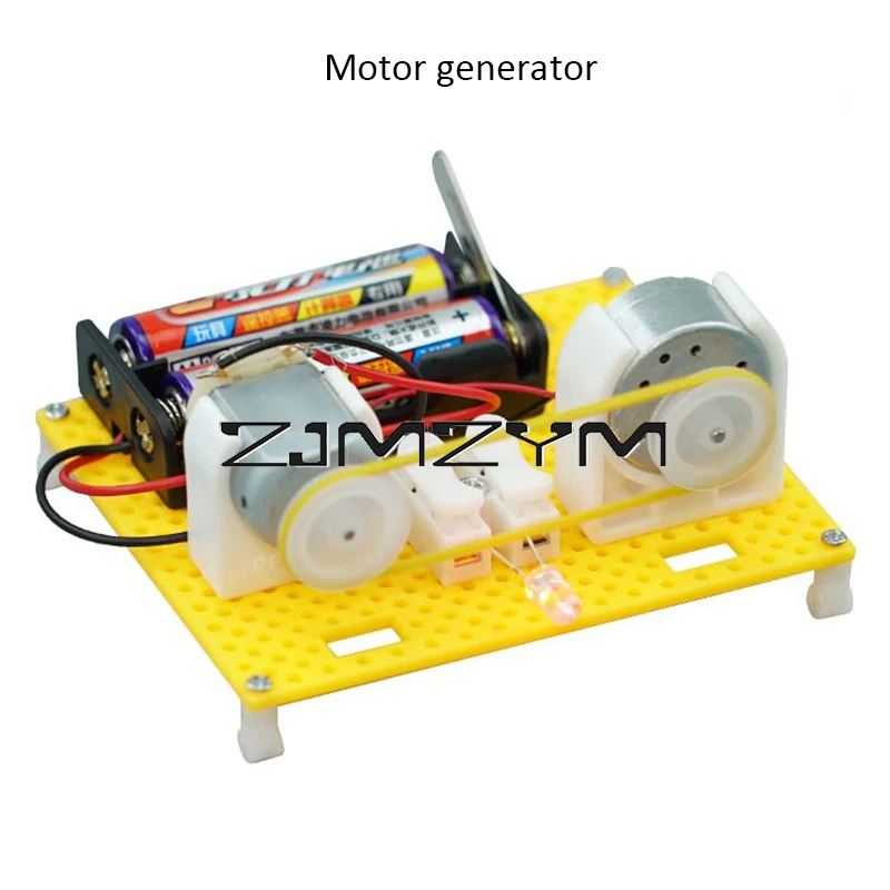 DIY Handmade Motor Generator Science Toy Hand Generator Physics DIY Learning Educational Toys