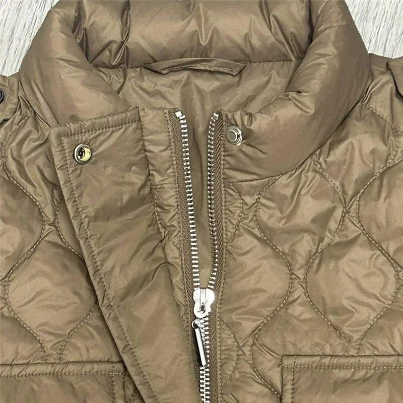 2025年冬 レディース 90%ダックダウンコート ターンダウンカラー パーカー ヴィンテージ 軽量 女性用 ダウンジャケット 暖かいアウター