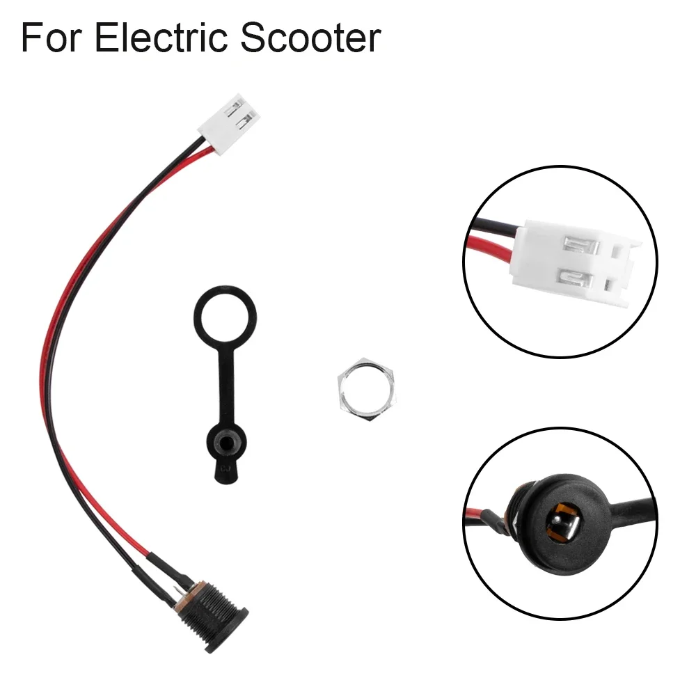 Ebike Charging Port DC5.5x2.1mm Charger Round Hole Socket Charger Connector for Vivobike Electric Scooter Charging Supplies