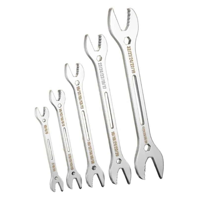 

5Pcs Adjustable Wrench Set Open Double Purpose Combination Ratchet Wrench