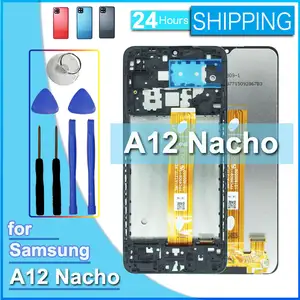 Bilashmart Mobile Phone Accessories LCD Samsung Galaxy A12 Nacho LCD Display Touch Screen Digitizer Assembly Samsung A127F A127M