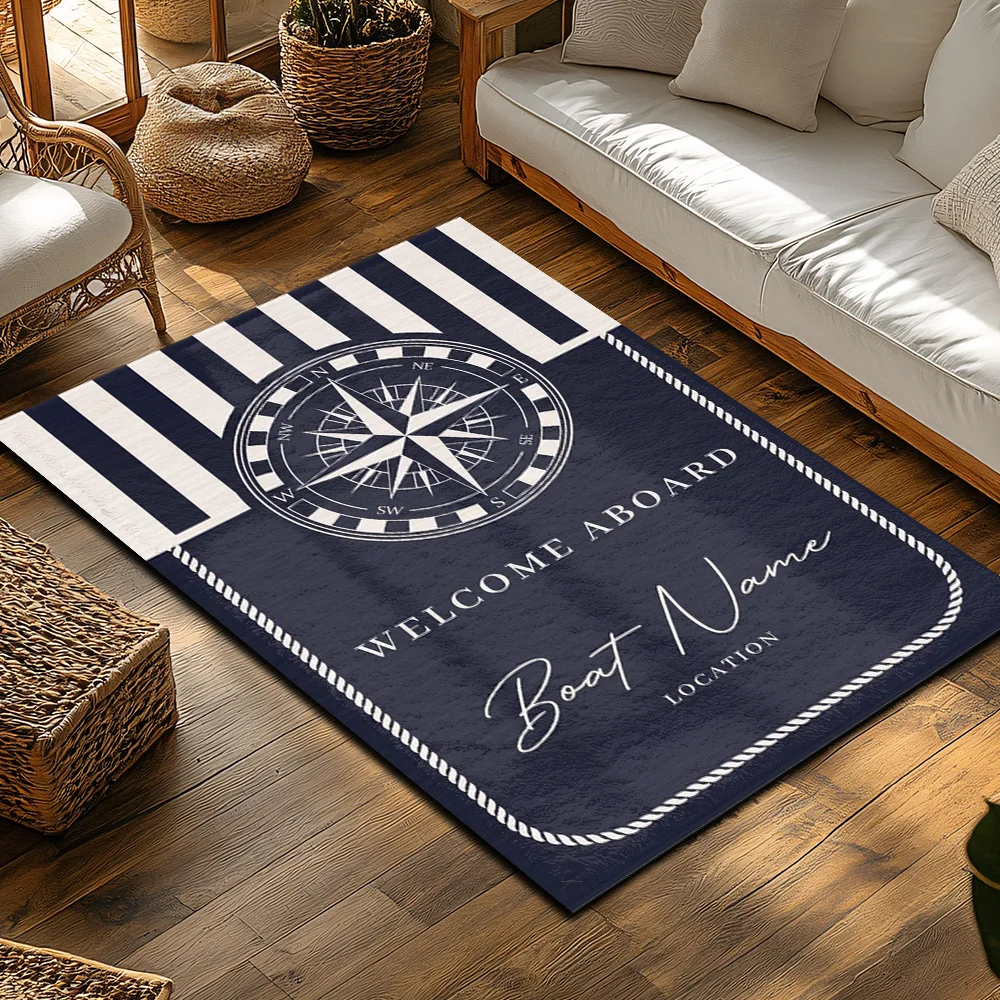 Customi ship name Nautical Com - Home Textiles Rug review and price