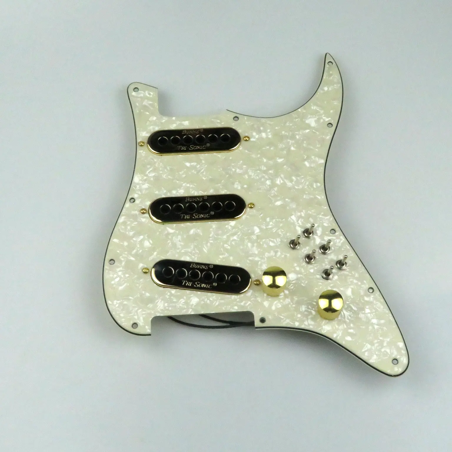 

Burns London Tri-Sonics Brian May wiring harness Loaded Pickguard Gold / Light yellow pearl For wiring harness Guitar