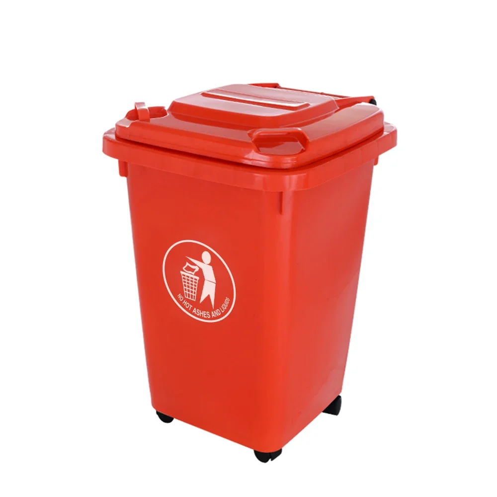 Cheap 60l dustbin plastic trash bin recycling garbage can