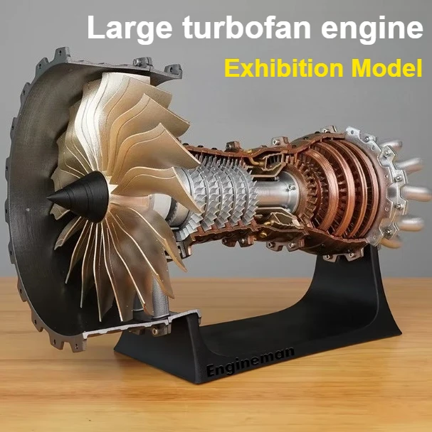 

Aero engine Turbofan Engine Assembly Kit Desktop Decoration Ornament Startable 3D Printed Miniature Aircraft Engine Model Kit