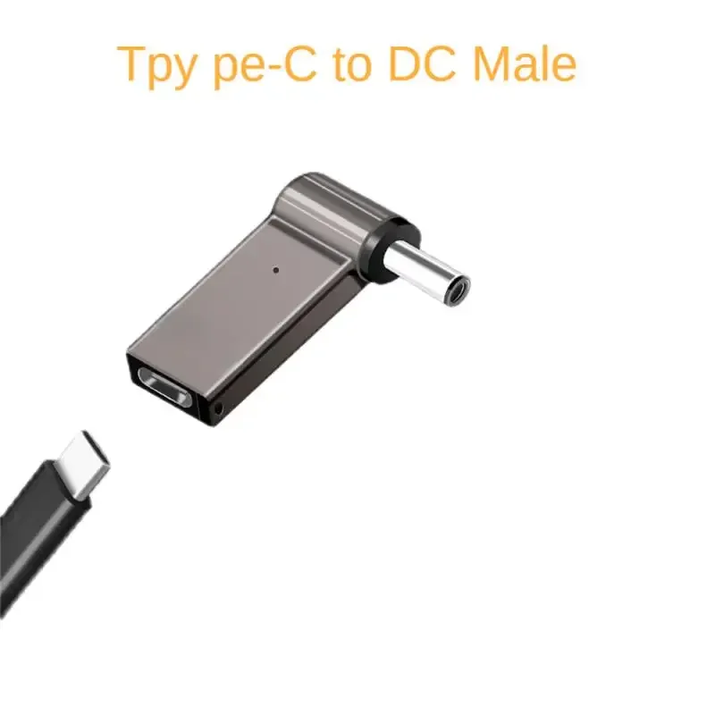 Adapter Pd Fast Charge 100w Computer Adapter Tpype -c To Dc Male Quick Charge Adapter Easy Connection Zinc Alloy Quasi-joint