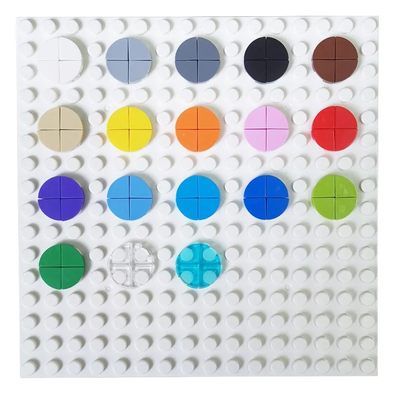 450pcs 25269 arc-shaped smooth tile 1*1 small building blocks DIY building toys to replace 1/4 parts assembled building blocks