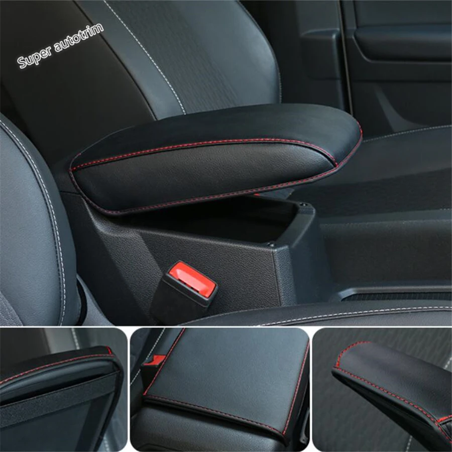 Car Armrest Storage Box Container Pad Mat Holster Decoration Cover For Volkswagen VW Tiguan MK2 2016 - 2023 Interior Accessories