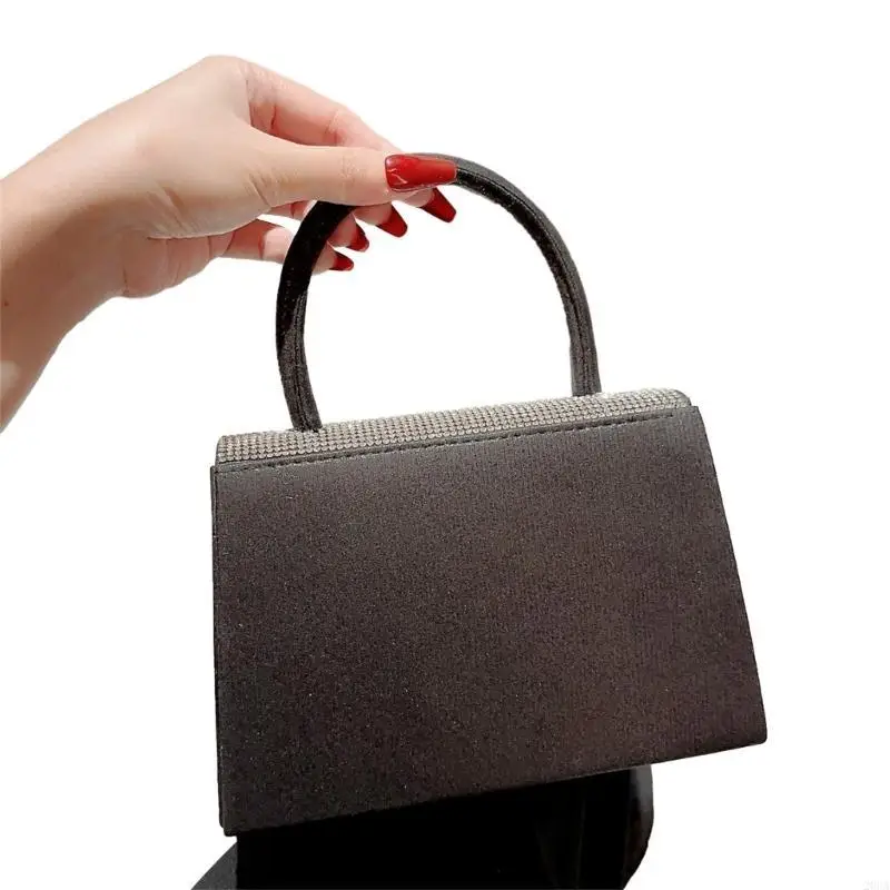 

Stylish Knot Box Bag Elegant Diamond Decorated Handbag Portable & Lightweight Bag Perfect for Jewelry Small Accessories 20CA