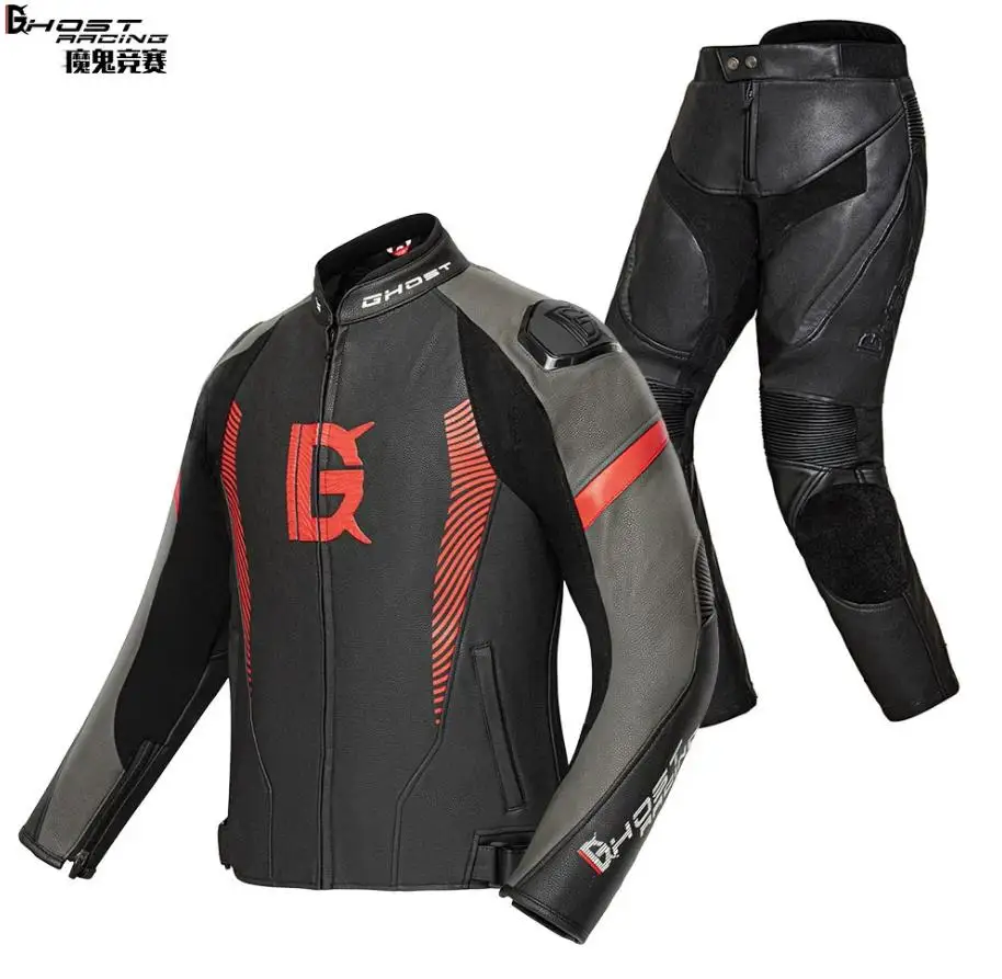 Motorcycle riding jacket warm motorcycle clothing leather racing suit fall knight four seasons