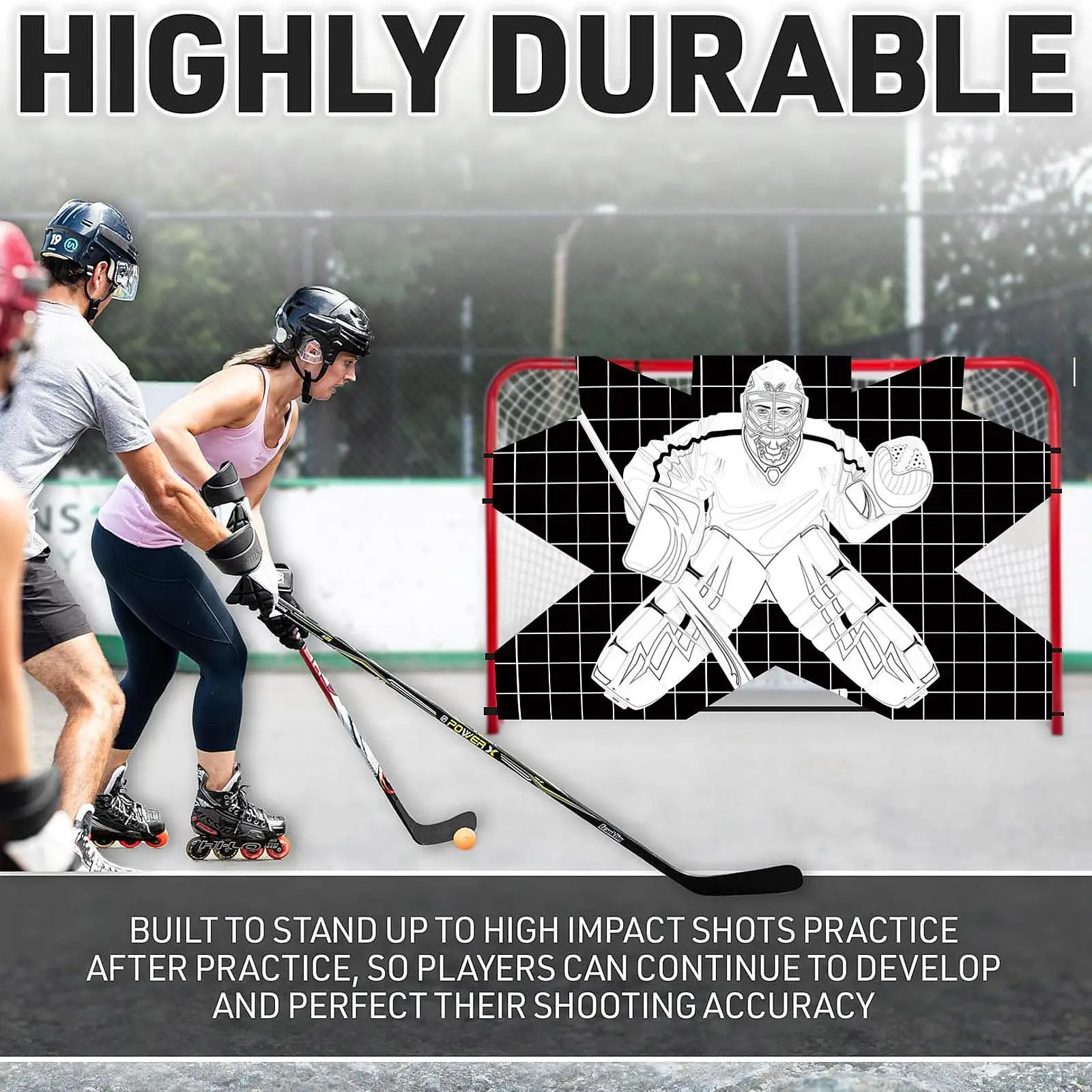 Ice Hockey Goal Target Waterproof High Density Net Goalie Accuracy Training Equipment for Adults