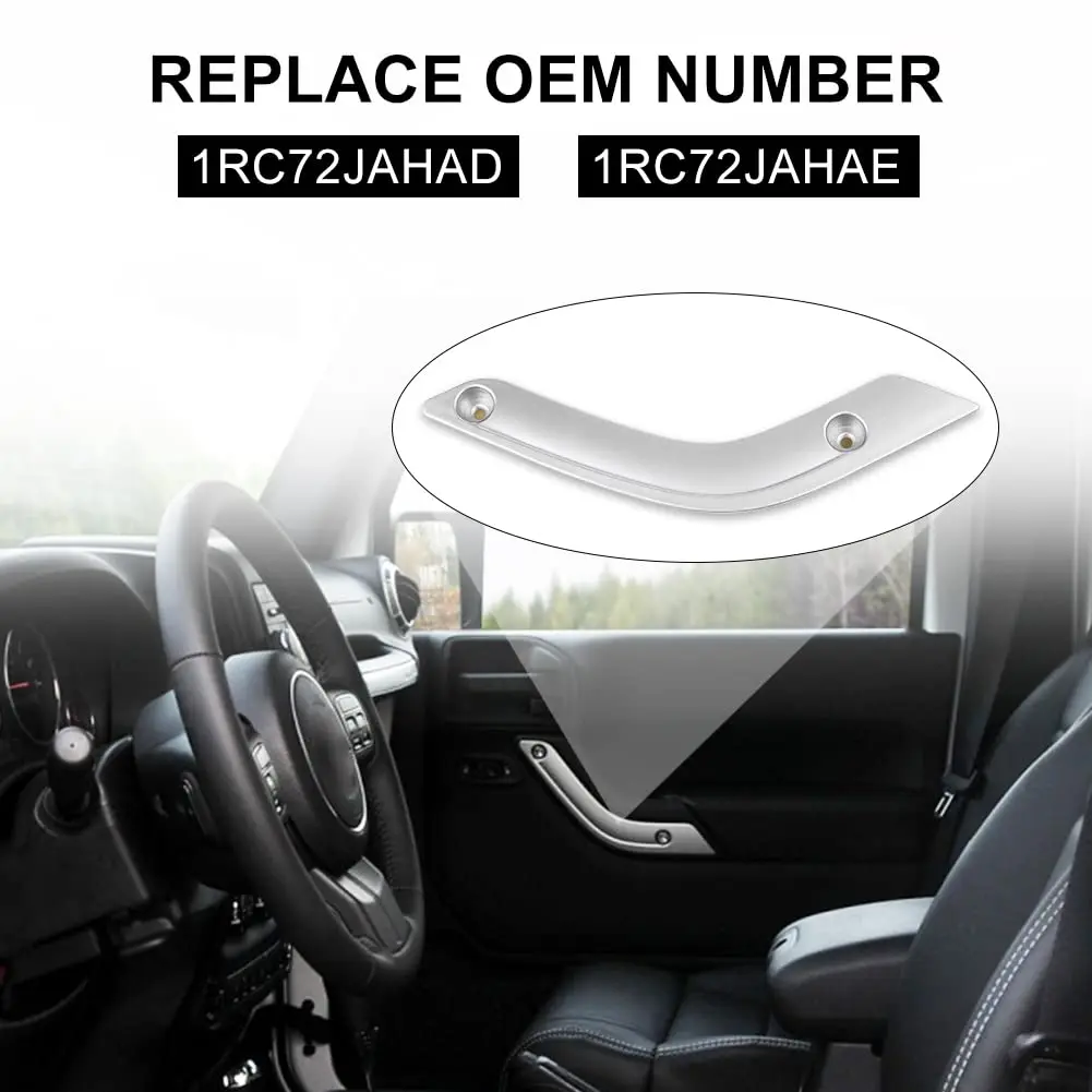 

Jeep Wrangler JK 2011-2017 Inner Door Handle Insert Grip Cover Trim Replacement Accessories