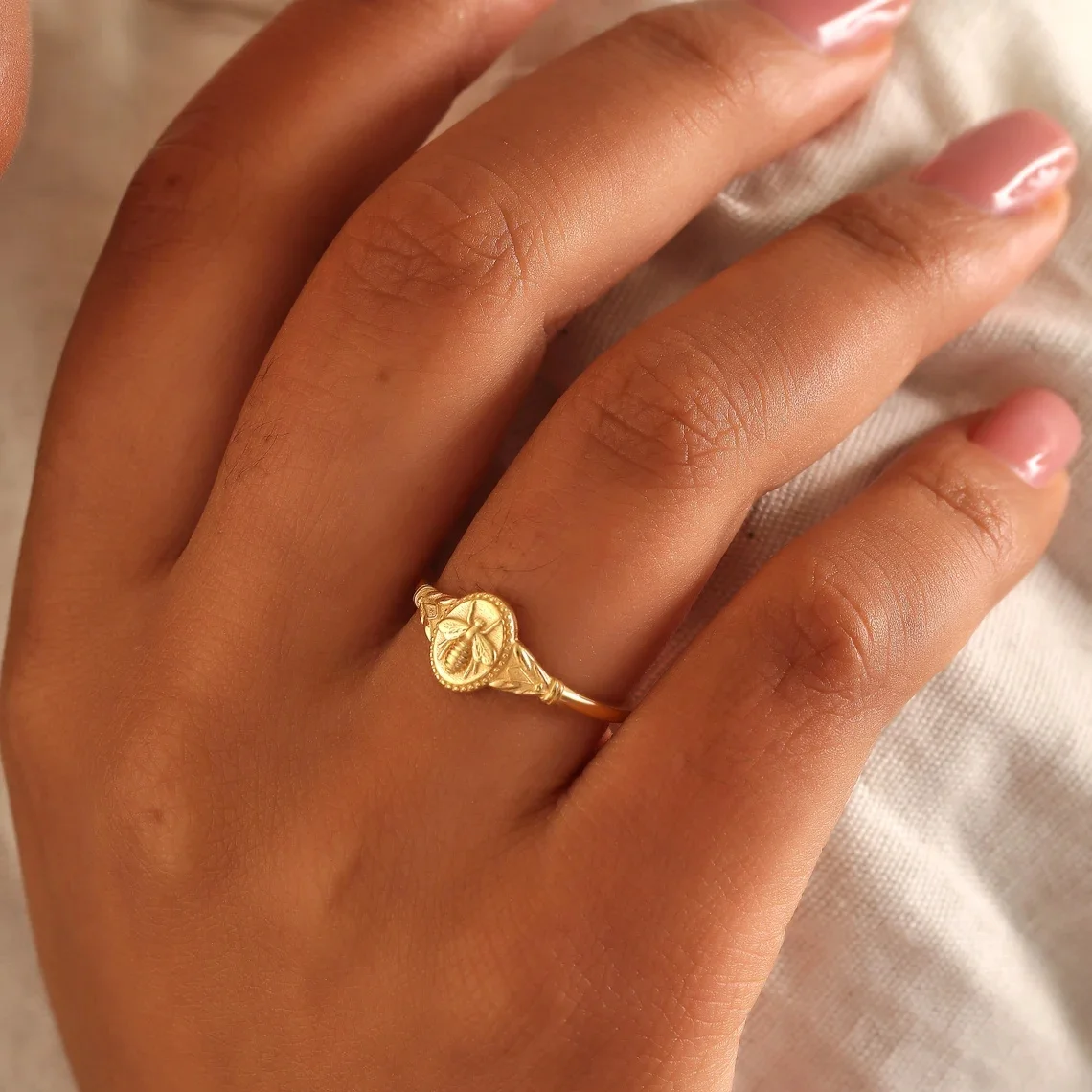 Minimalist Ring  Cute Little Bee Design Match Daily Outfits Special Jewelry For Special You