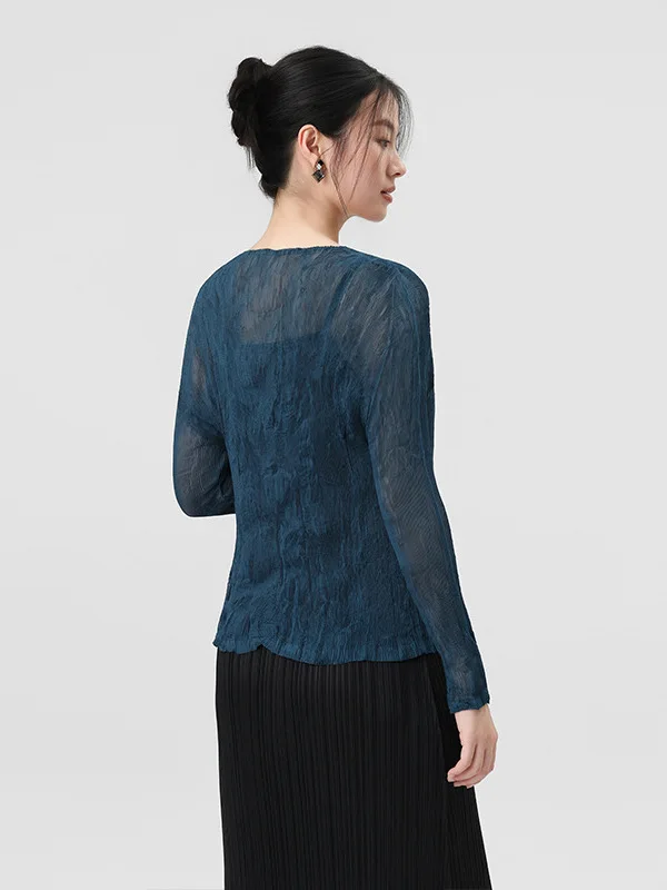 Women's Spring Summer Anti-Uv Folded Sleeveless Cardigan Lightweight Luxury Versatile Outerwear Breathable Air Conditioning