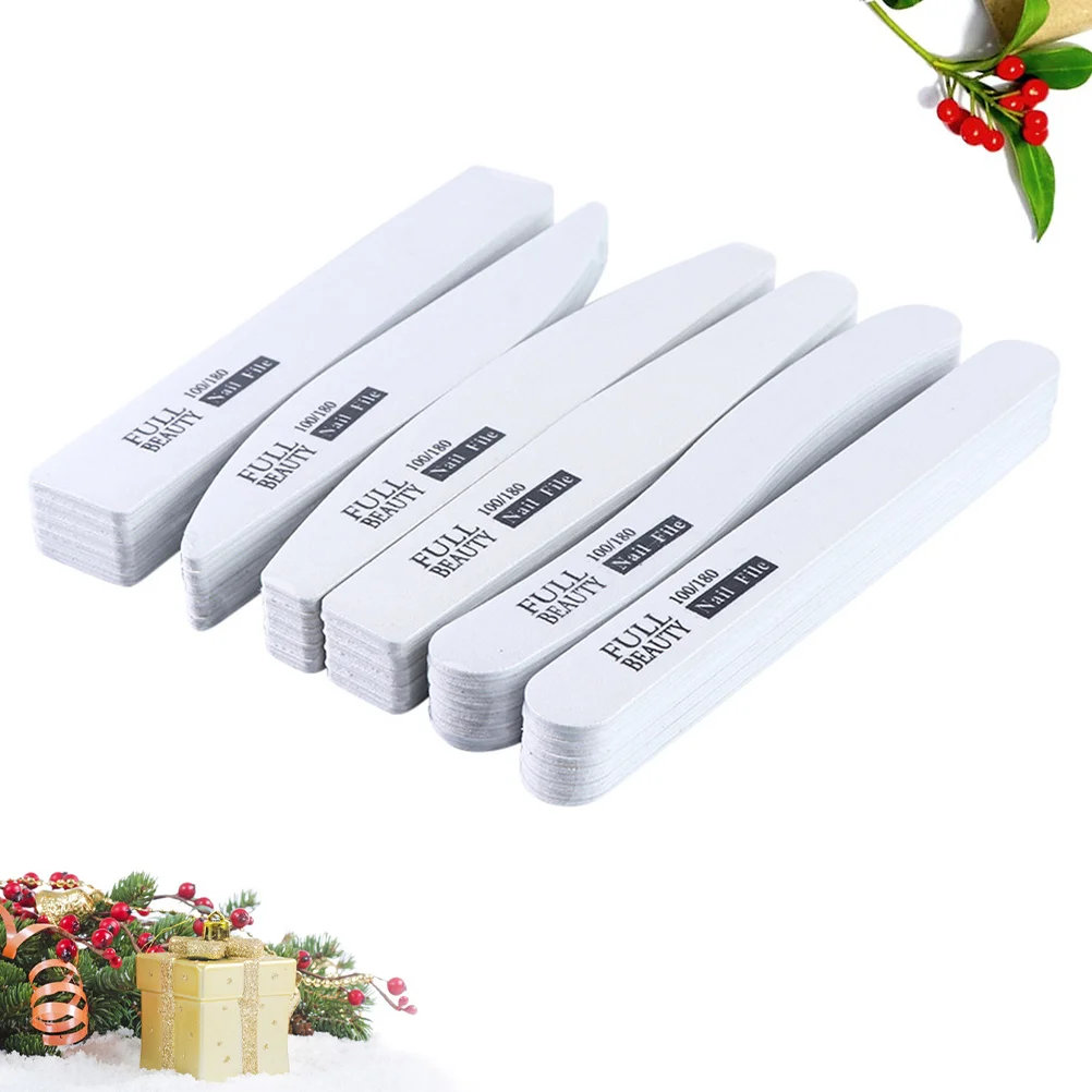 

30Pcs Professional Nail Files with Rounded Corners Fine to Coarse Texture for Nail Extension Prep Polish Removal and Shine