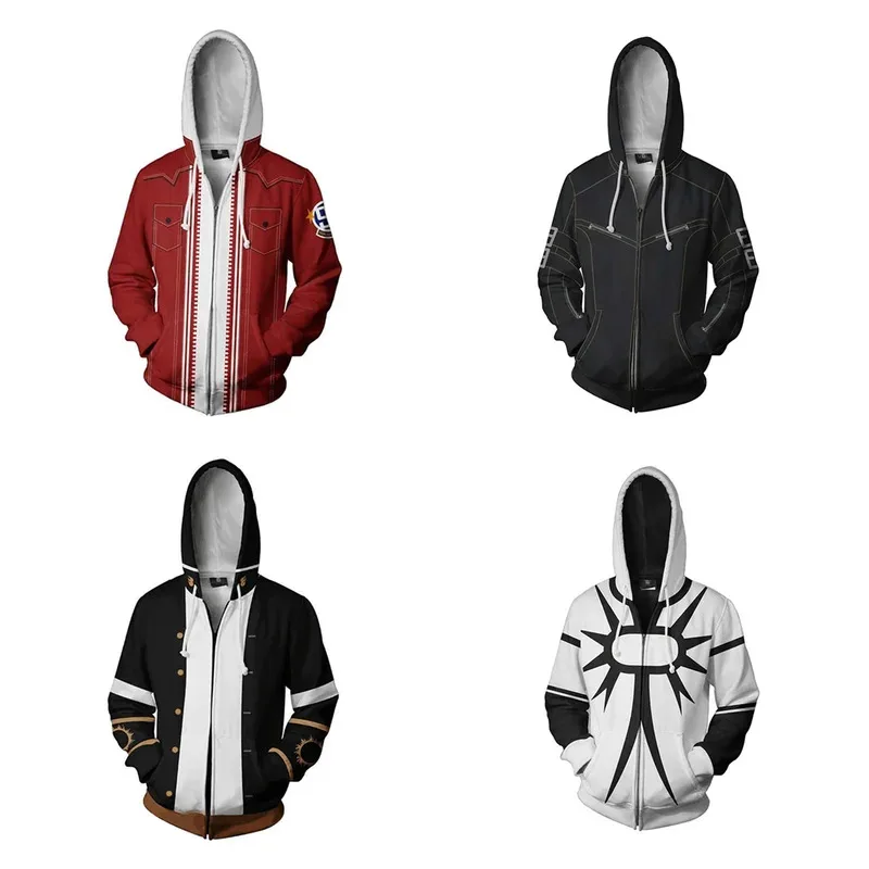 Game Tekken 8 Jin Kazama Sweatshirt Leina Hoodies Cosplay Clothes Kazuya Mishima Jacket Zipper Hooded Unisex Streetwear Coat 365