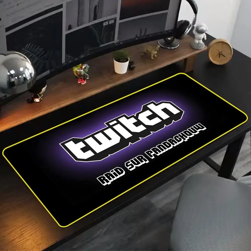 Cool Games T-Twitch Mouse Pad 90x40cm Colorful Lock Edge Pure Natural Rubber Desktop Anti slip Large Mouse Pad