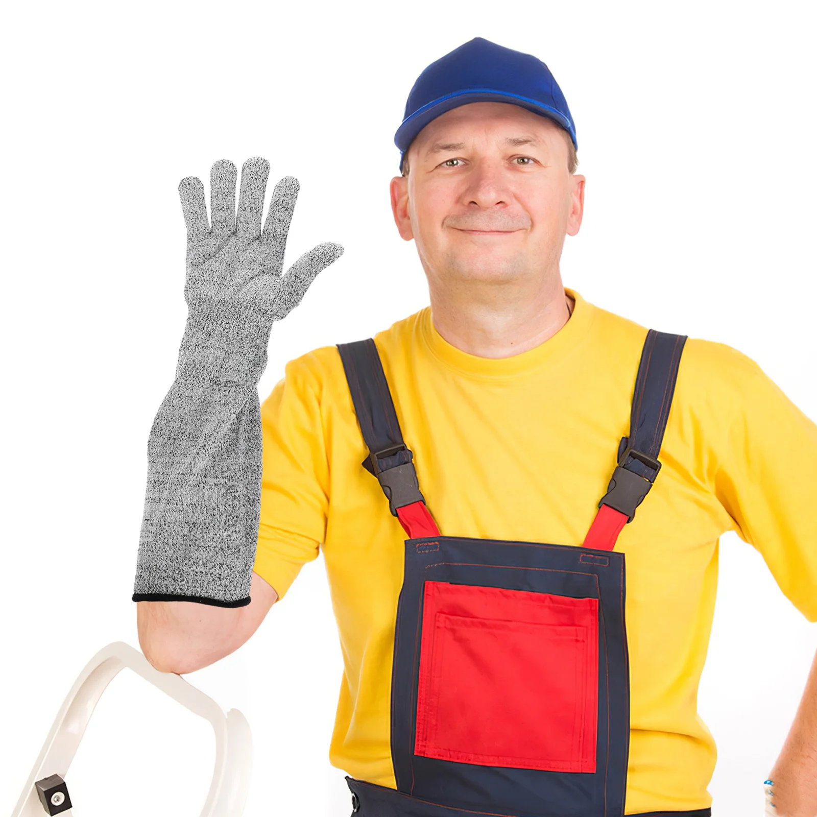 

Cut Resistant Gloves Long Sleeve Arm Covers Forearm Protection Breathable Durable Work Gloves Industrial Kitchen Gardening Tasks