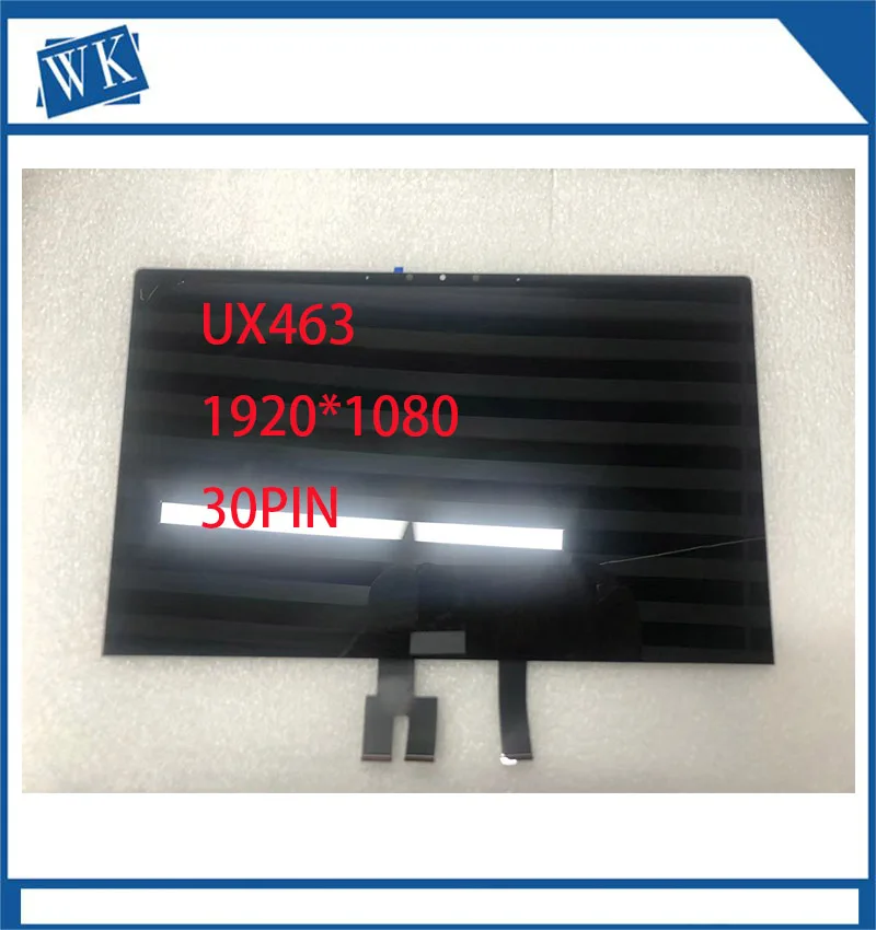 

14 inç for ASUS ZenBook Flip 14 UX463 UX463F UX463FL LCD 1920*1080 30PIN ekran meclisi ile kapak