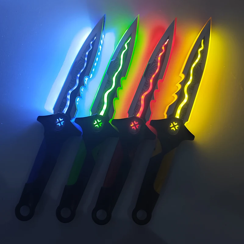 

30cm Valorant Weapon Acrylic Lumines Sword Knife The Blade of Mercy Cosplay Props Game Peripheral Sword Model Gift Toys for Boys