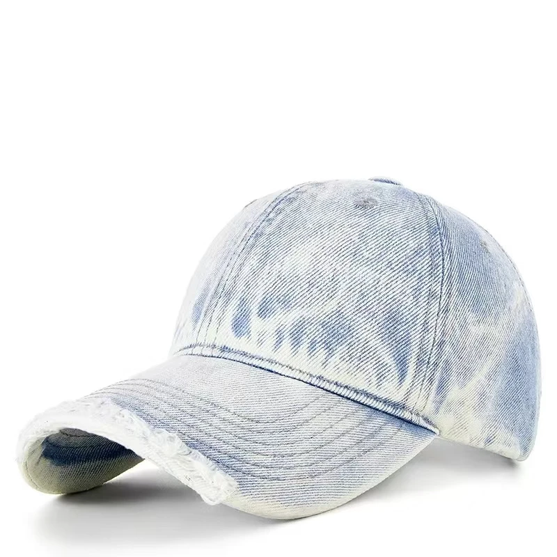 2024 Fashion New Denim Wash Do Old Vintage Baseball Cap Lady Fashion Hiphop Snapback Hat Men Big Size Sun Caps 55-62cm