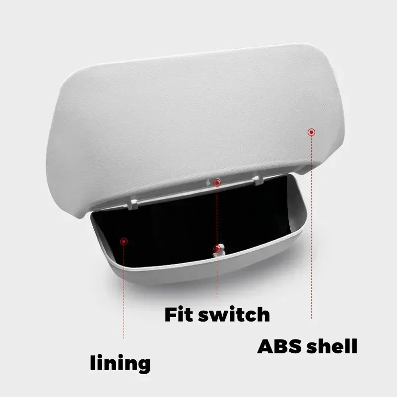 

Car Glasses Box for Tesla Model Y 3 3+ Original Design Sunglasses Sun Visor Clip Card Storage Modification Accessories 2017-2024