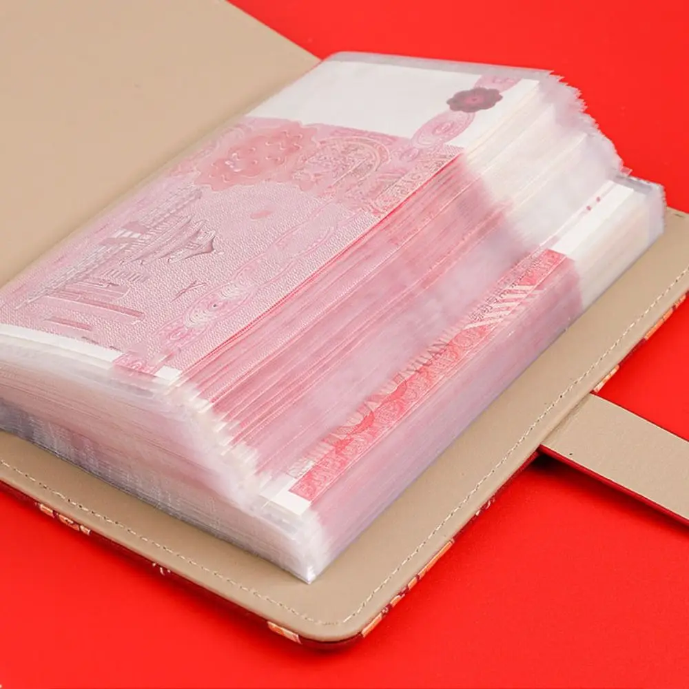 หนัง PU ประหยัดเงิน Binder แบบพกพากระเป๋าสตางค์ซองประหยัดความท้าทาย Planner Organizer คู่มือบัญชี Book