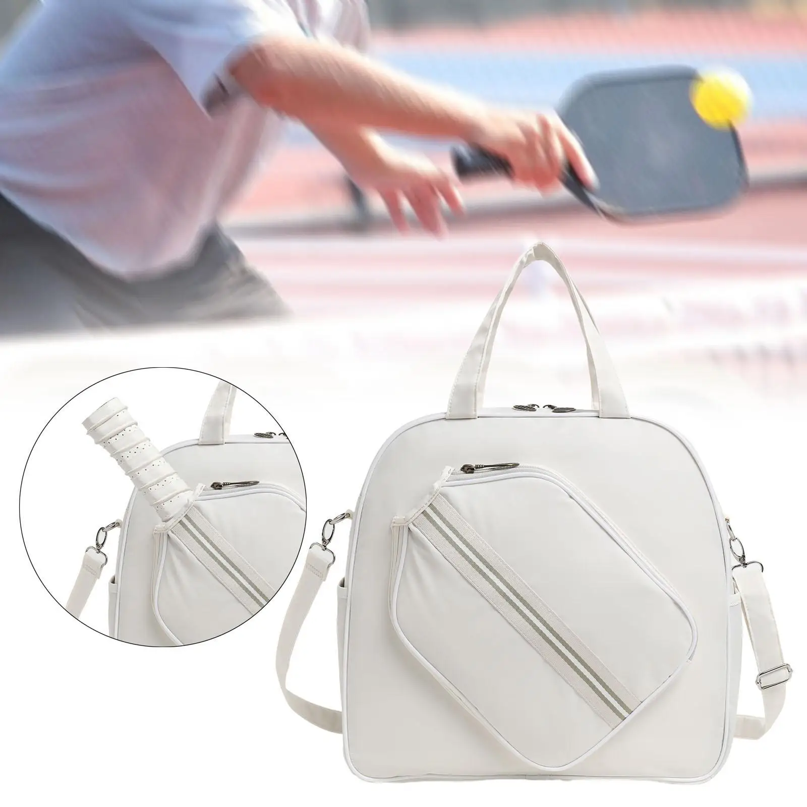 Pickleball Bag with Shoulder Strap Handbag Large Capacity Players Lightweight