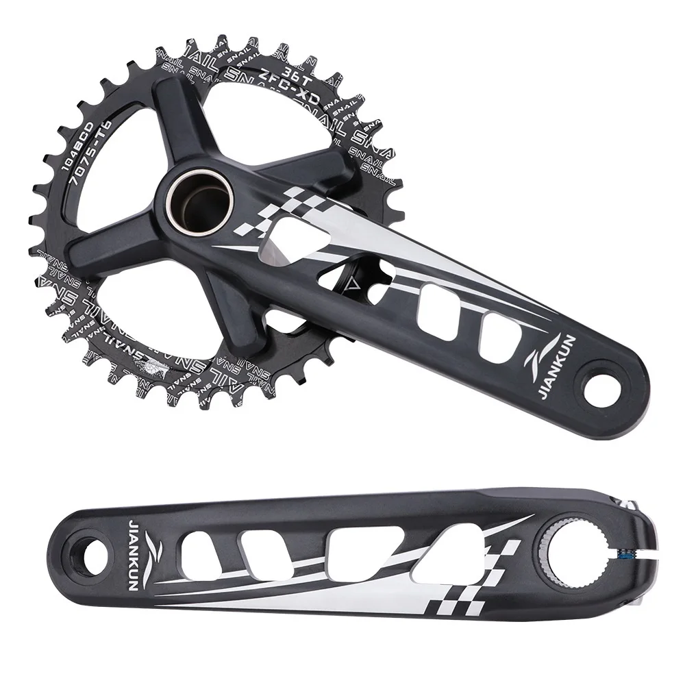 

104BCD 170mm MTB Hollow Crank Narrow Wide Chainring 32/34/36/38T Sprocket With Bottom Bracket Mountain Bike Crankset 8-11 Speed