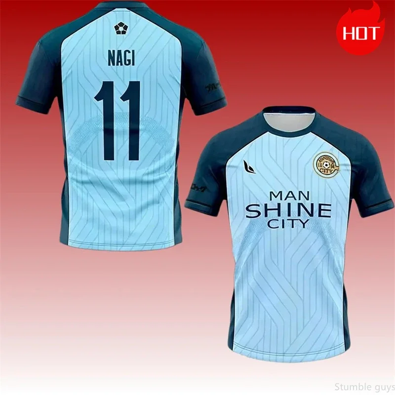 Blue Locker Room Anime Everyday T-shirt Soccer Jersey Boys Clothes Girls Short Sleeve Harajuku Cosplay Tees Men Women Kids