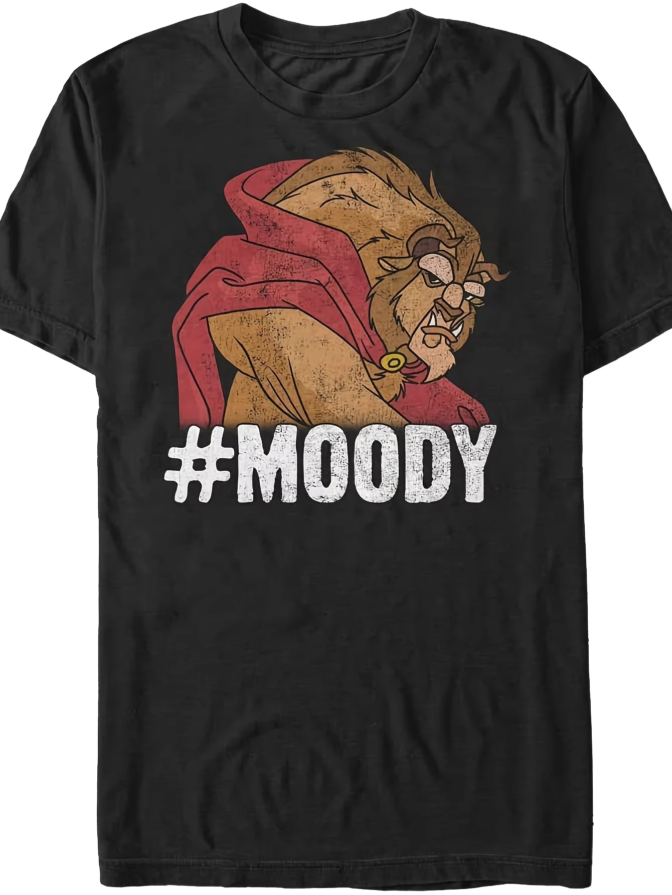 Summer Men's Disney Beauty Beast Pattern T-shirt Daily Leisure and Theme Activities Wear Unisex Pure Cotton Short Sleeves