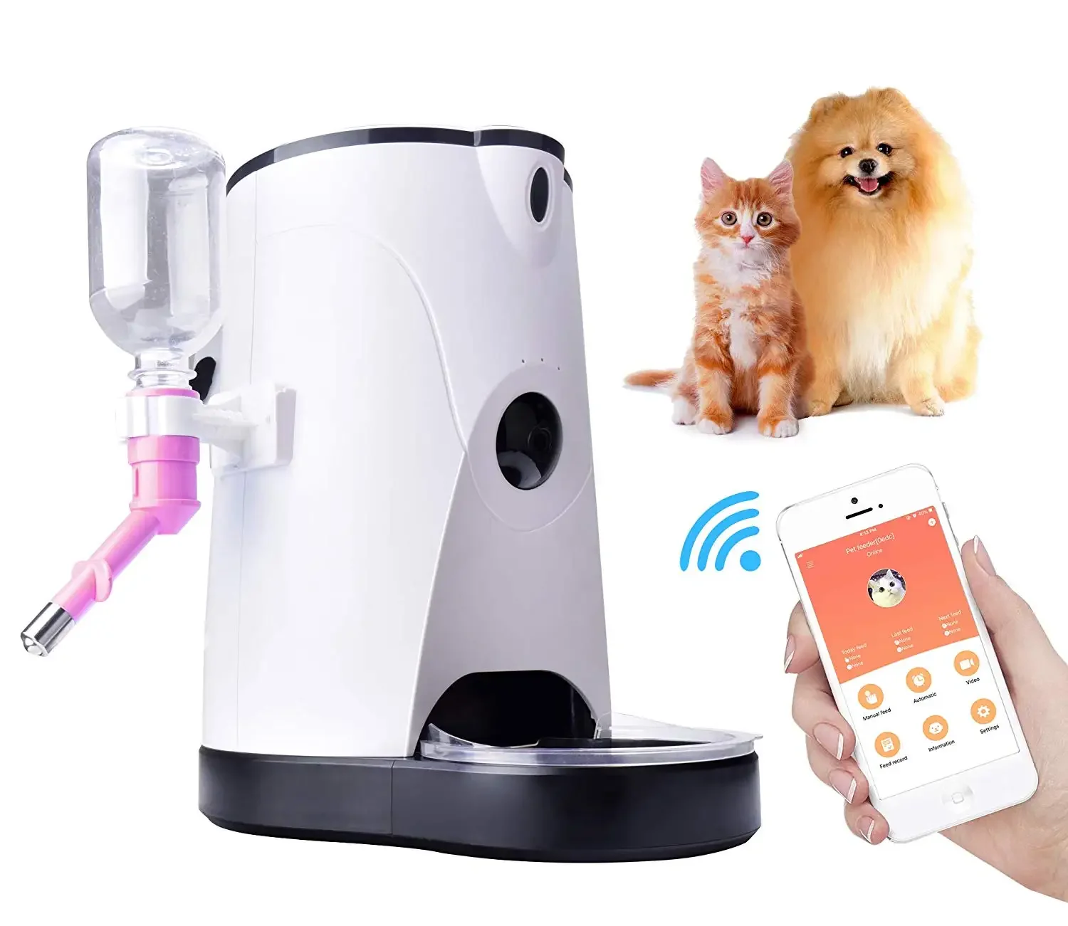 Telecomando Smart e Automatic Pet Feeder Wifi con funzione fotocamera