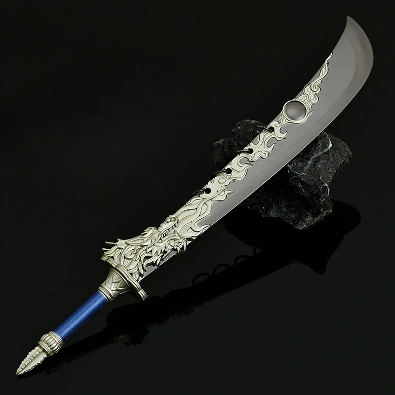 22 سنتيمتر Cangyuan مخطط لعبة الأسلحة الطرفية نموذج: تشانغ كاذبة معركة سكين الحرفية العنصر لعبة كاتانا تحصيل الحلي الصبي هدية