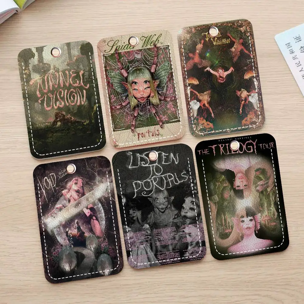 

M-Melanie M-Martinez Singer Holder Keychain With Keychain for Access Card Bus Pass & Card Credit ID Bank Card Protective Case