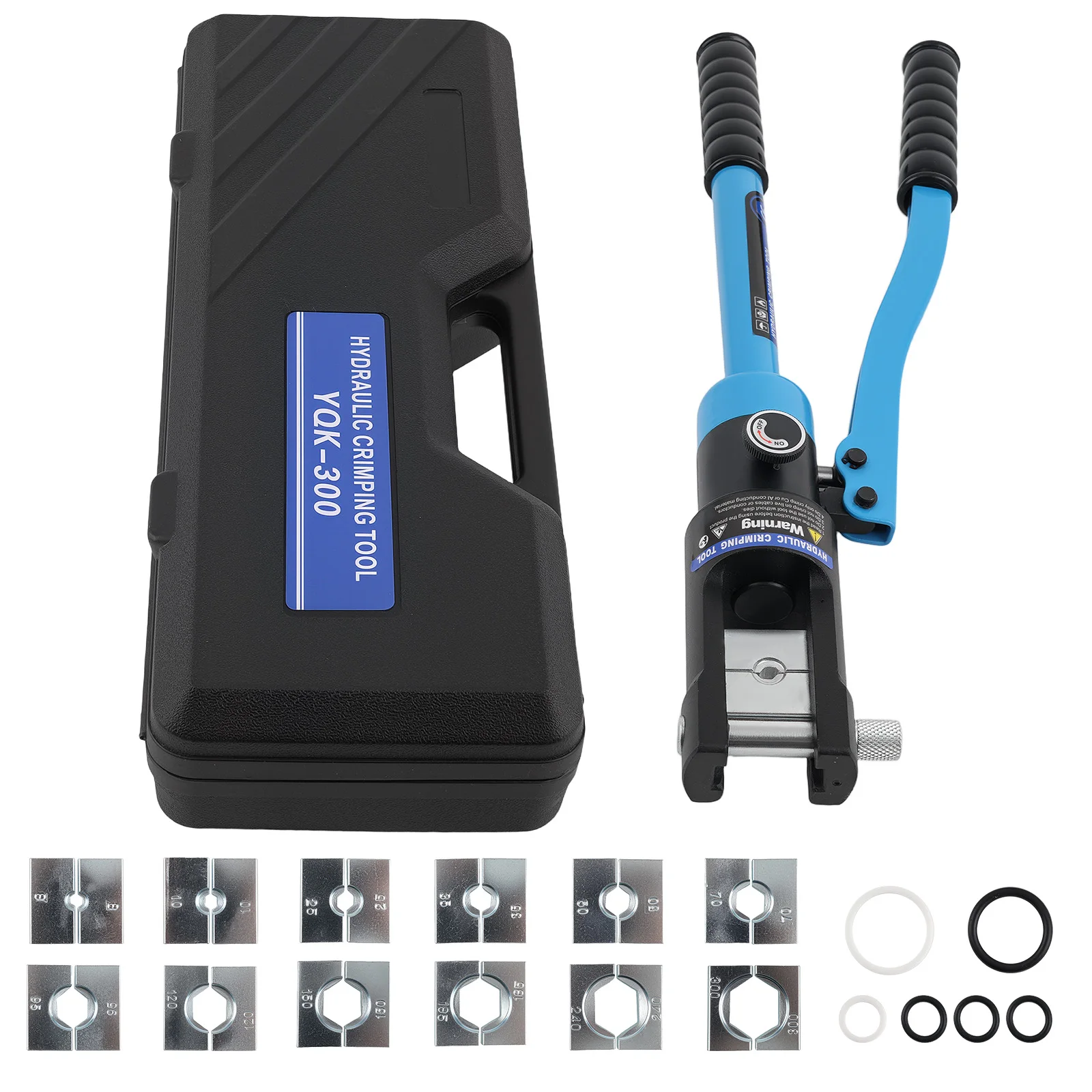 

Профессиональный гидравлический пресс для опрессовки кабельных наконечников 16MT с 13 шестигранными насадками